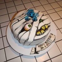 Happy Boo-Day Cake My partner Jim and our friend Will share the same birth date of Oct. 30. Here's their Boo-day cake! Carrot cake with cream cheese...