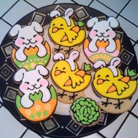 Chic Chick But for the lettuce cookies, I designed and made my own cookie cutters for these cookies. In this batch, I baked a bunch of egg-shaped...