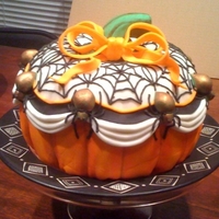 Happy Boo-Day Cake My significant other's b-day is Oct. 30 and mine is Nov. 6, so we had a Halloween/birthday party. This is the Happy Boo-day Cake I...