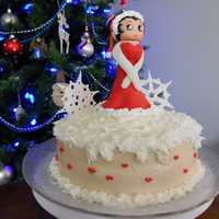 Santa Betty Boop This cake was for my friend 40th UNbirthday. She loves Betty Boop and Her bday is close to christmas so its a christmas unbirthday cake....