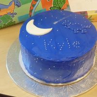 Starry Night! This cake was inspired by DreamCakesOnline" astronomy cake. I had made the cake for my son's 13th birthday (who loves both...