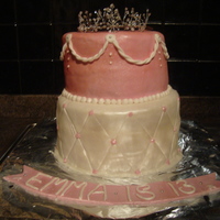 Emmas Cake 13th birthday cake for my cousin. inspired by cherrooh. i did make a royal icing tiara but wow that sooo did not work! i also made a...