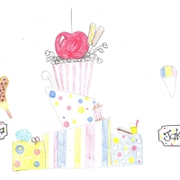 Carnival Sketch Here is my sketch based on cakes from Andrea's Sweet Cakes, Pink Box, and diamondsonblackvelvet13. Thanks for the inspiration.