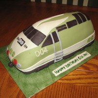 Toronto Go Train Cake Client's 4 year old son loves the GO train so he asked me to create one for him for his birthday.