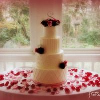Rose Wedding Cake 