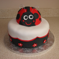 Ladybug Cake Made for my cousin whose mom always called her Ladybug.
