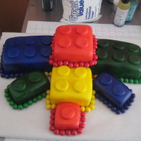 Lego Cake My first Lego Cake. It turned out ok. My corners could be better. I learned from my mistakes. The birthday boy loved it. That was enough....
