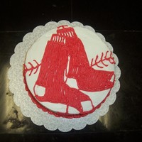 Red Sox Cake Yankee fan made a Red Sox Cake for my Brother in law