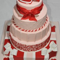 Be My Valentine Wedding Cake 