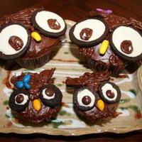 Owl Cupcakes Made from instructions in Hello Cupcake cookbook.