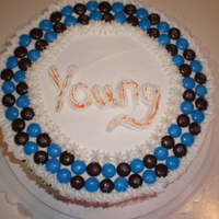 M&m Just another simple M&M cake I made for a co-worker. I am about to have a baby so simple is good!!! TFL!