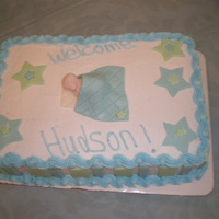 My Baby Boy! I made this cake for my own baby shower! I know it sounds silly to make your own cake, but I like the practice. This was my first time...