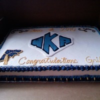 Graduation Cake The WKA is made from royal icing. I really liked the colors of this cake.