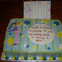 Baby Shower Invite Cake I was asked to make this cake to look like the shower invitation and to include the quote that was written on the top of the invite that...