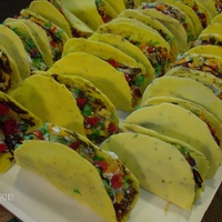 Taco Cupcake Shell - White candy melts colored with food coloring and a couple light cocoa melts to get the right color(black sugar for the specks)....