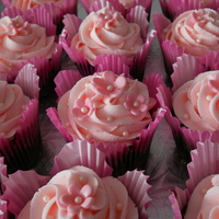 Pink Cupcakes With Pink Flowers Totally love these cupcakes. Had to try the new WIlton Liners, the ones that look like tulips and in the second picture the other ones,...