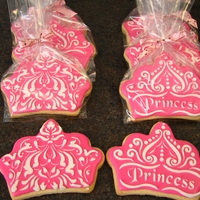 Princess Cookies I did these for my daughter's 5th birthday party. They are a stencilled design, and I put them in the goodie bags. Thanks for looking...