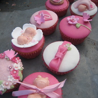 Little Girly Cupcakes Cupcakes, 20 in total, made for a Baby Shower. Little Girly Cupcakes.