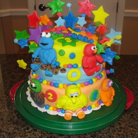 Sesame Street Birthday I made this cake for my nephew's 2nd birthday. I was inspired by cakes on CC. I'm just starting to decorate cakes, so I was...