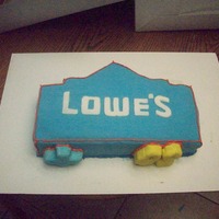 Lowe's Birthday Cake Birthday cake for my dad who is a Jimmie Johnson fan.