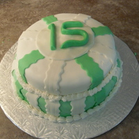 Green Fifteen Cake 