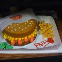 Round Dog Cake This cake is a replica of a Round Dog from a restaraunt in El Paso, TX called Chico's Tacos. A friend of mine had just kind of...