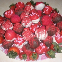 Valentine Cake Balls These are just vanilla and red velvet cake balls!!