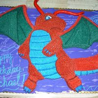 Pokemon's Dark Dragonite I made this for my grandson's 9th birthday just last week. I couldn't find a template for it anywhere. I found a picture of a...
