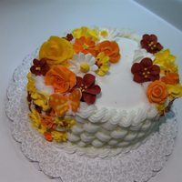 Course 2-Basket Weave Here is my final cake for Wilton Course 2, I wanted to go with a Fall look because that is my favorite time of year.