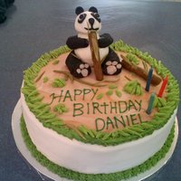 Panda Birthday Our customer is fond of pandas and so we did this one out of fondant. I searched cake central for ideas and it was a really big help. Thank...