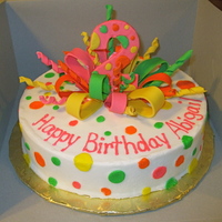 Curly Cake I've been learning how to work with gumpaste for the past week and this is probably the third or fourth cake on which I've used...