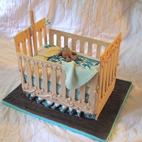 My First Crib. I made this cake for a friend's shower. I have been wanting to try gum paste for awhile and this is my second attempt at using it. I...