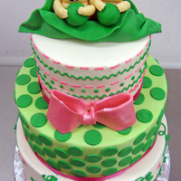 Peapod Babies This was a cake for twin girls, modeled after the invitation. The invitation was more neutral, but the mom to be wanted me to jazz up the...
