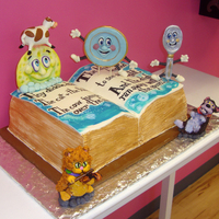 Hey Diddle Diddle This was a buttercream cake (pages buttercream) with fondant and gumpaste accents.