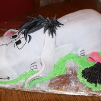 Eeyore Cake First go at eeyore cake