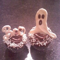 Halloween Cupcakes I made some cupcakes for my husbands housekeepers and maintenance men, they are just devils food chocolate with chocolate frosting, I used...