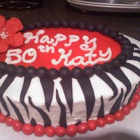 50Th Birthday This is a confetti cake that was left over batter from another cake, It was for a co-worker's birthday. Buttercream frosting with...