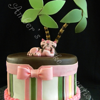 Queen Of The Jungle I made this for my friend's baby shower. I was happy that the stripes came out straight!