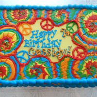 All Buttercream Tie-Dye I am SO excited about this cake! It is tie-dyed inside and out! ALL buttercream :) I researched A LOT on CakeCentral before trying this,...