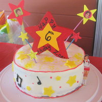 High School Musical Birthday Cake I made this for my daughter's 6th Birthday party....I think it turned out pretty well for not using fondant. :)