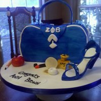 Retirement Bday Retirement cake for a Zeta Phi Beta member