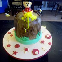 Winnie The Pooh Baby Shower Just delivered this today. Baby Shower with Winnie the Pooh theme. Alternate layers of Chocolate and Vanille with IMBC icing.