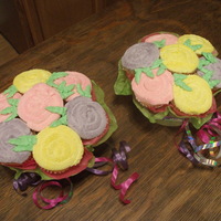 Mother's Day Boquets My first attempt at cupcake boquets. I've seen several here on CC and on youtube and have been just waiting for the chance to give it...