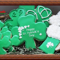Green Green Green St. patty's Day cookies. Sugar shortbread with RI