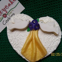 50Th Anniversary Shortbread Sugar Cookie with Fondant detailing