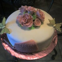 Birthday Cake Thanks to a CC sister I made this cake for my customers Mom 61st Bday!! They LOVED IT!