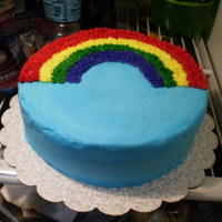 Wilton Course 1 - Rainbow Cake This is the rainbow cake I made from course 1. I think it turned out pretty nice!! I just love how bright the colors are...