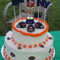 Chicago Bears Cake Made this for my 3yr old son who loves the Bears. Turned out a little crooked but I finally got a cake level so I hope I don't have...