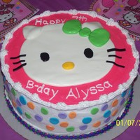 Hello Kitty I copied another CC member's idea. I forget who do it, but she did a much better job on the cake then I did. But I had fun doing it.
