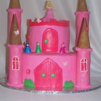 Sleeping Beauty And Her Pink Castle Made this for a friend's little girl. She wanted sleeping beauty and a pink castle. She absolutely loved it. Thanks to other CC...
